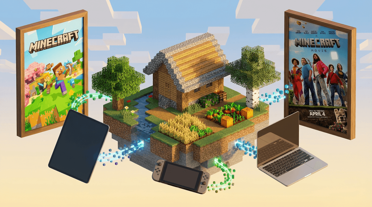 Illustration for Minecraft and Cross-Platform Gaming: One World, Every Device