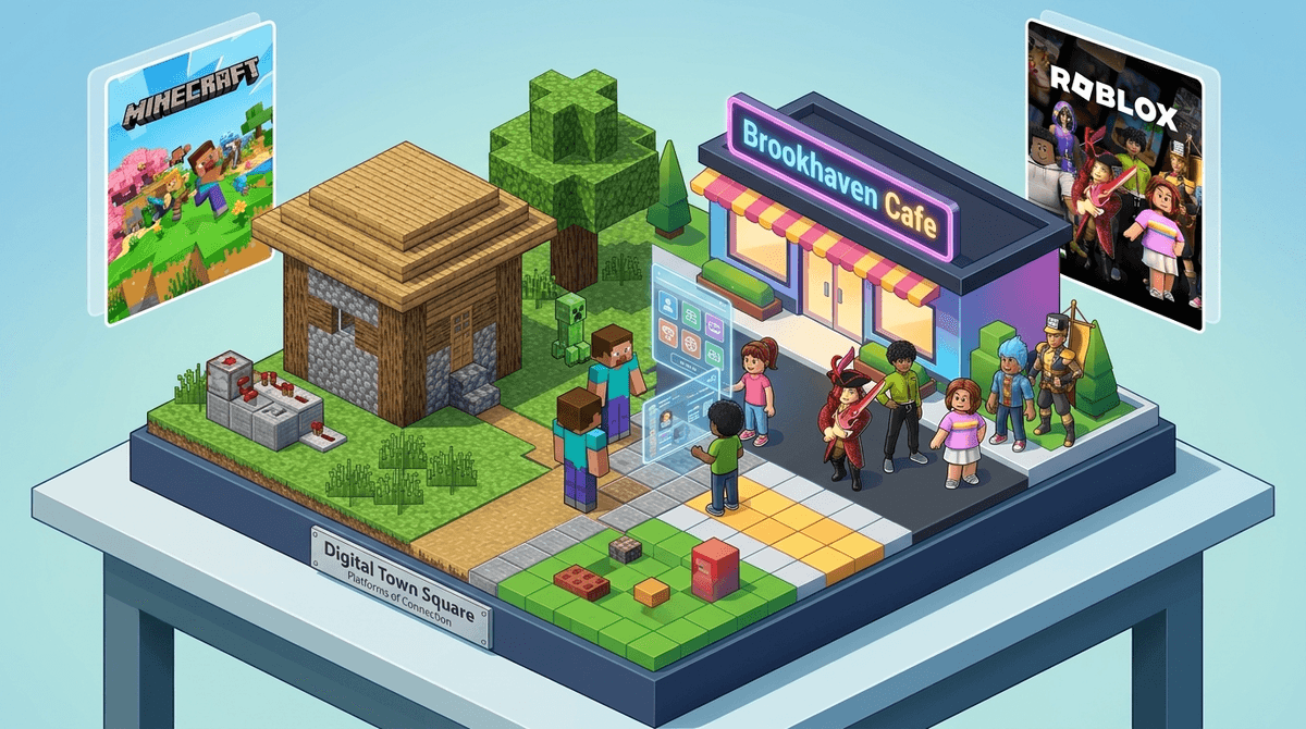 The Digital Town Square: Why Minecraft and Roblox are Platforms, Not Video Games
