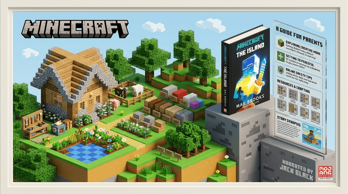 Illustration for Minecraft for Young Kids: Blocks, Bedrock, and Boundaries