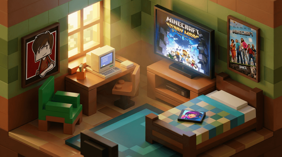 Illustration for Minecraft Movies and Shows: What Parents Should Know Before Pressing Play