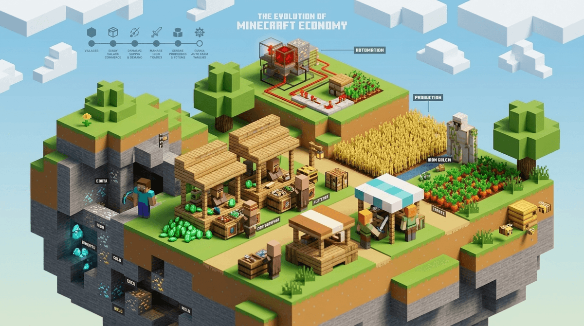Illustration for Beyond the Blocks: Why Minecraft is Your Kid’s First Economics Lesson