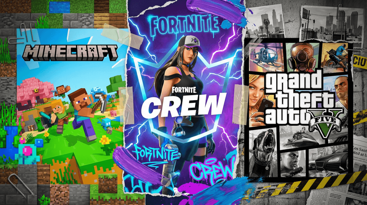 Illustration for Minecraft vs Fortnite vs GTA: Which Game Is Right for Your Kid?