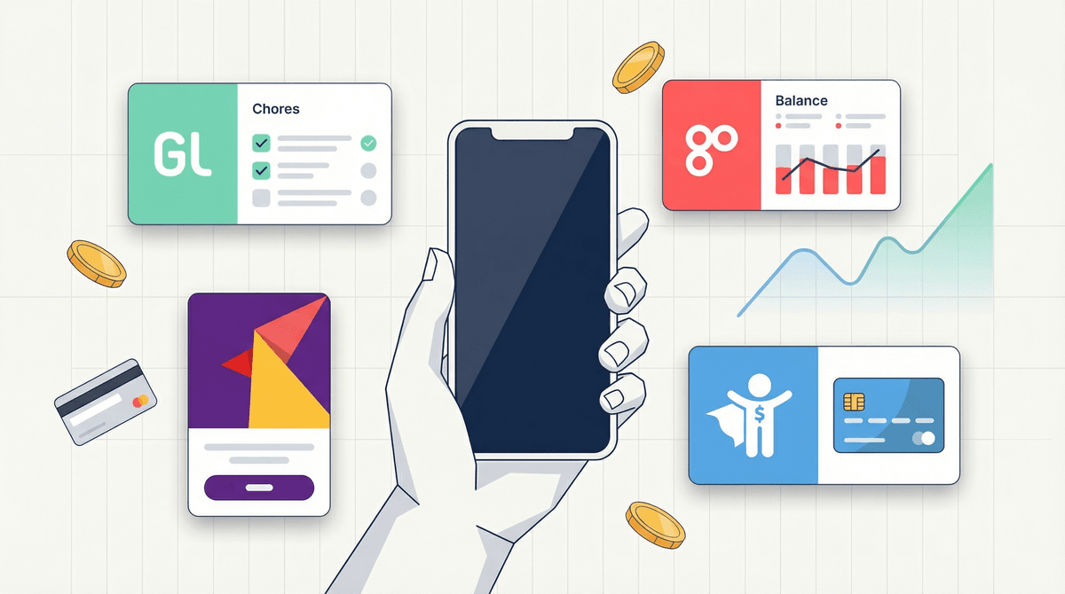 Illustration for Money Apps for Kids: Teaching Financial Literacy One Swipe at a Time
