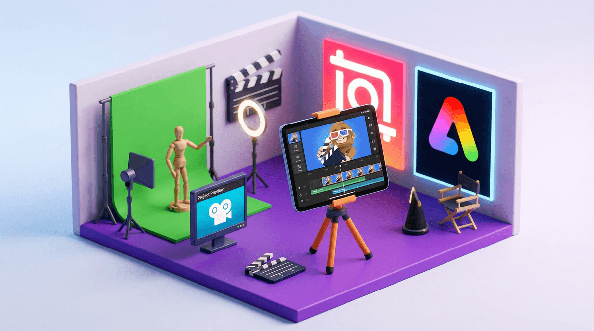 Illustration for Movie-Making Apps for Kids: Creativity Meets Safety