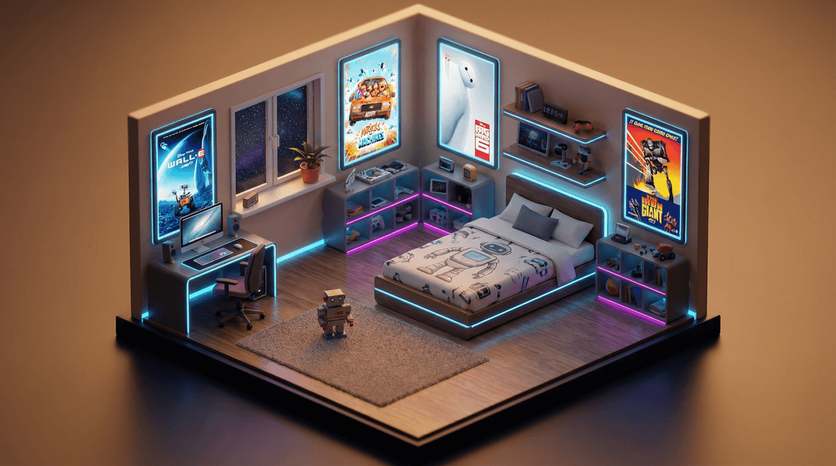 Illustration for AI on Screen: What Kids Learn from Movies About Artificial Intelligence