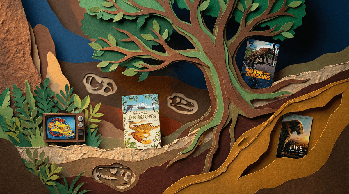 Illustration for Movies, Books, and Shows About Evolution: A Parent's Guide