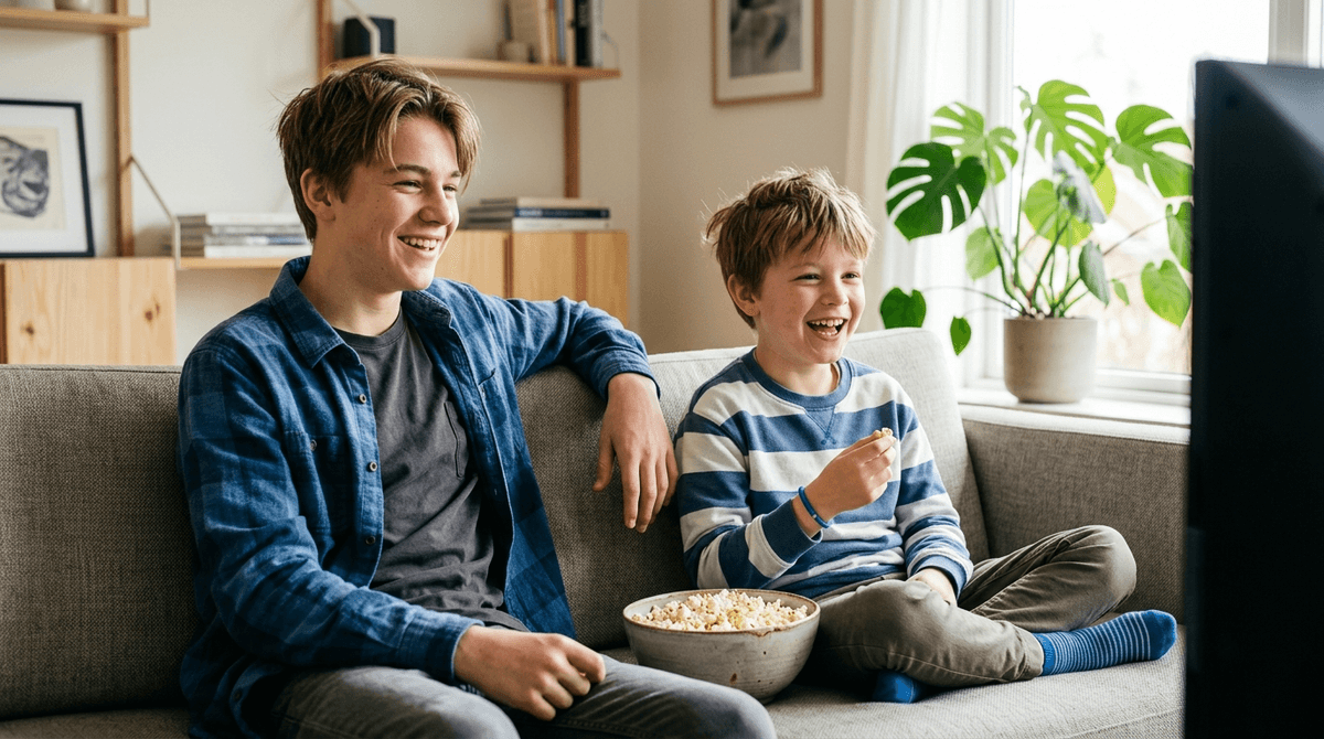Illustration for Beyond the 'Butt Face': Live-Action Movies to Bridge the Sibling Gap