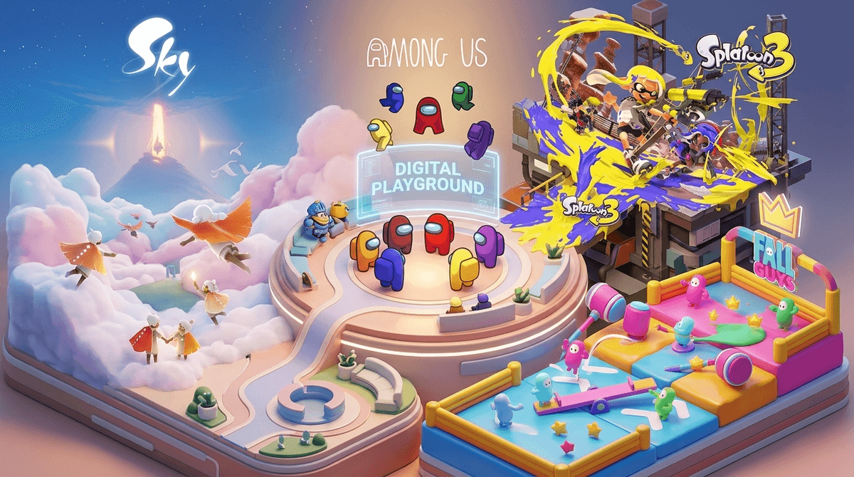 Illustration for No Mic, No Problem: The Best Multiplayer Games Without Voice Chat