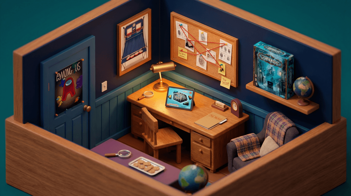 Illustration for Mystery Games for Kids: Building Critical Thinking Through Clues and Deduction