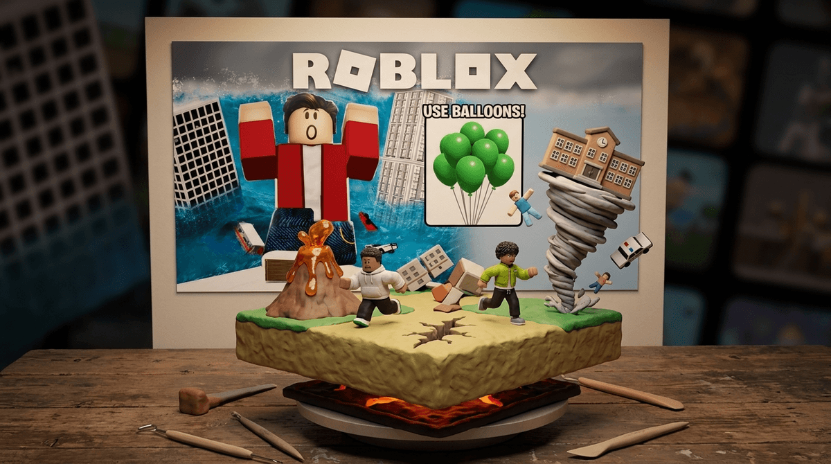 Illustration for Natural Disaster Survival: The 'Floor is Lava' of Roblox