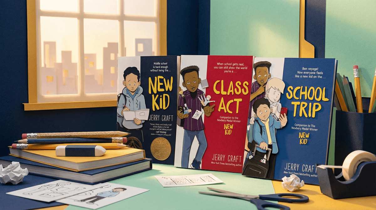 Illustration for New Kid by Jerry Craft: A Parent's Guide to This Award-Winning Graphic Novel