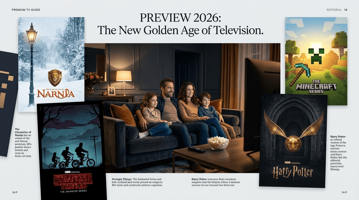 Illustration for New Family TV Shows 2026: Release Dates for Narnia & More