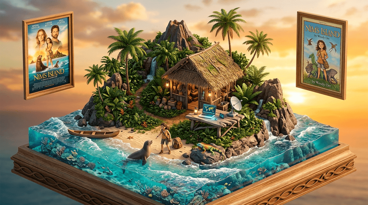 Illustration for Nim’s Island: A Parent’s Guide to Real-World Grit and Digital Connections