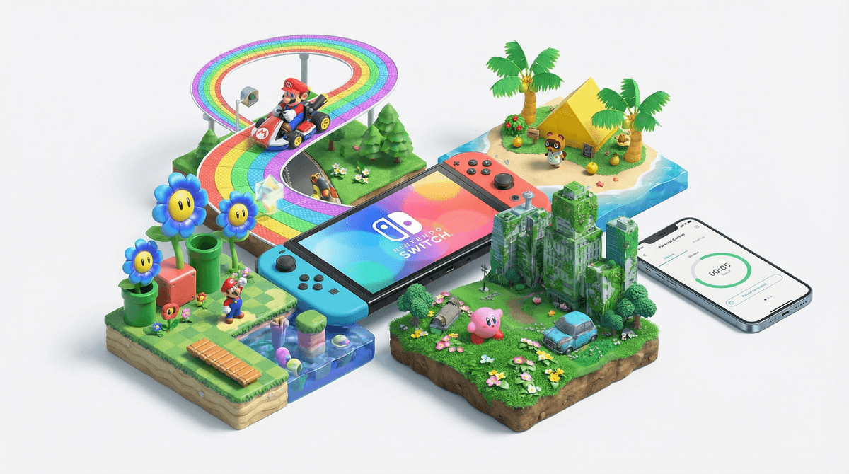 Illustration for Mario Kart, Time Limits, and the 'Switch 2' Dilemma: A Parent’s Guide to Nintendo