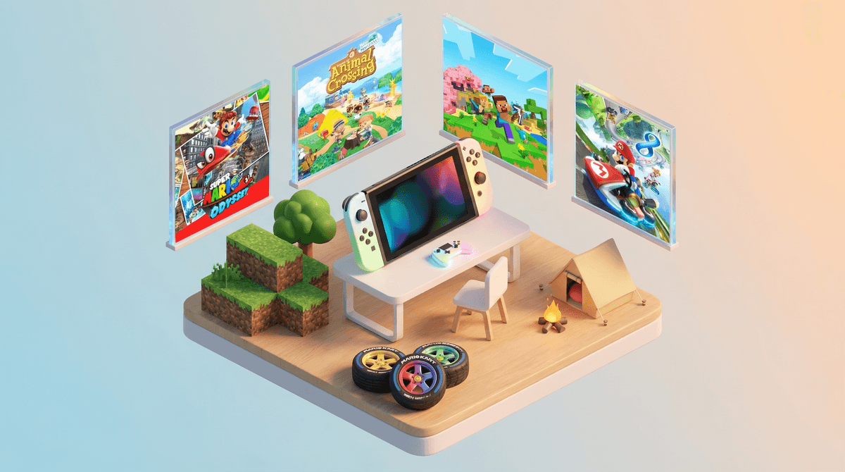 Illustration for 15 Best Nintendo Switch Games for Kids: Ranked by Age