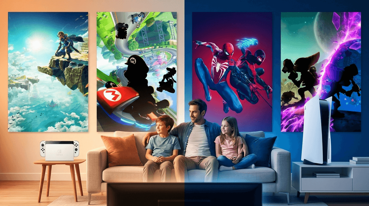 Illustration for Nintendo Switch vs PS5 for Kids: Best Parental Controls