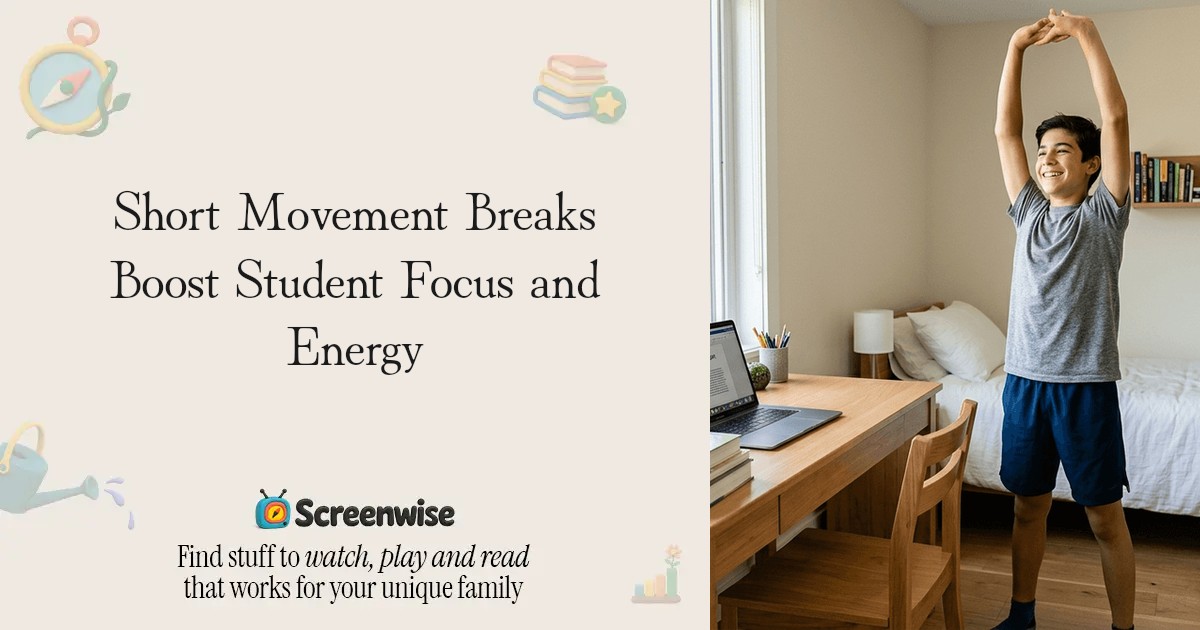 Short Movement Breaks Boost Student Focus and Energy – Guide | Screenwise
