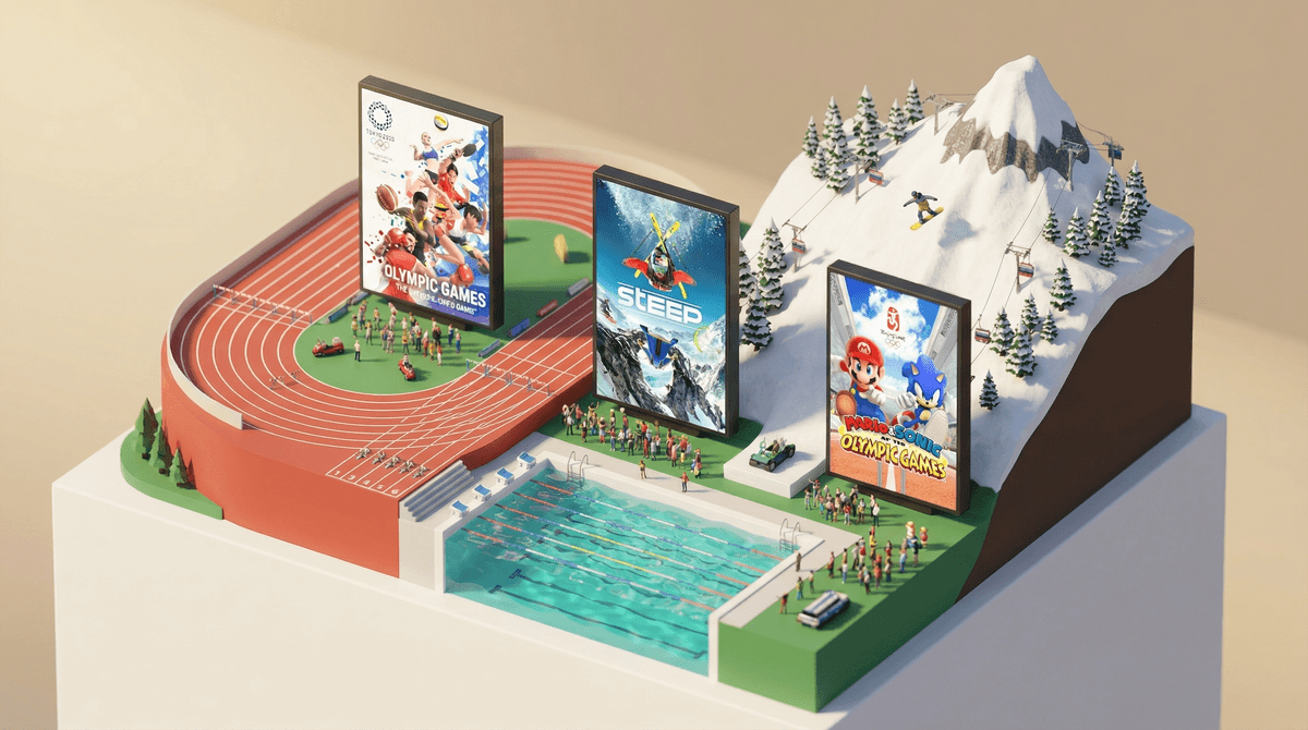 Illustration for Olympics Video Games: From Couch Potato to Virtual Athlete