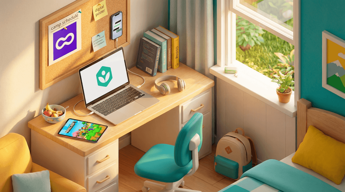 Illustration for Beyond the Screen: A Parent's Guide to Online Summer Camps