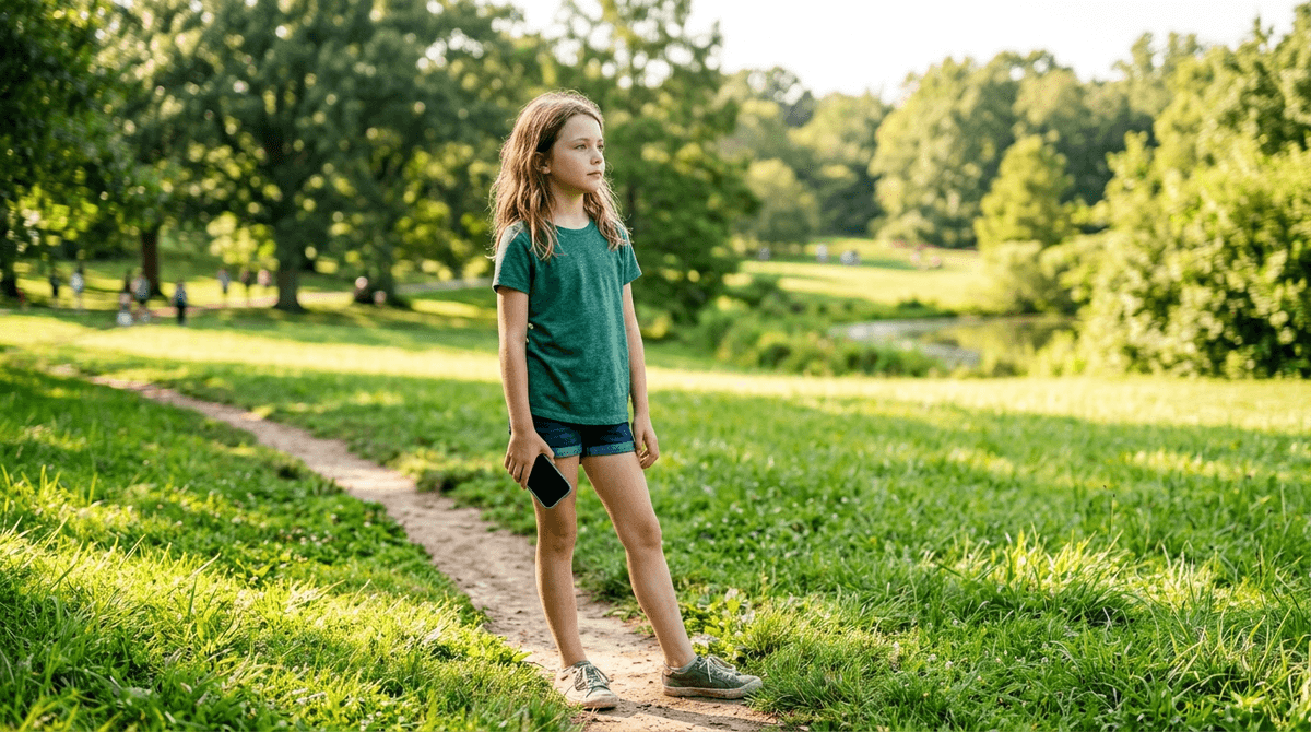 Illustration for One Hour of Outdoor Play Counteracts Two Hours of Daily Screen Time