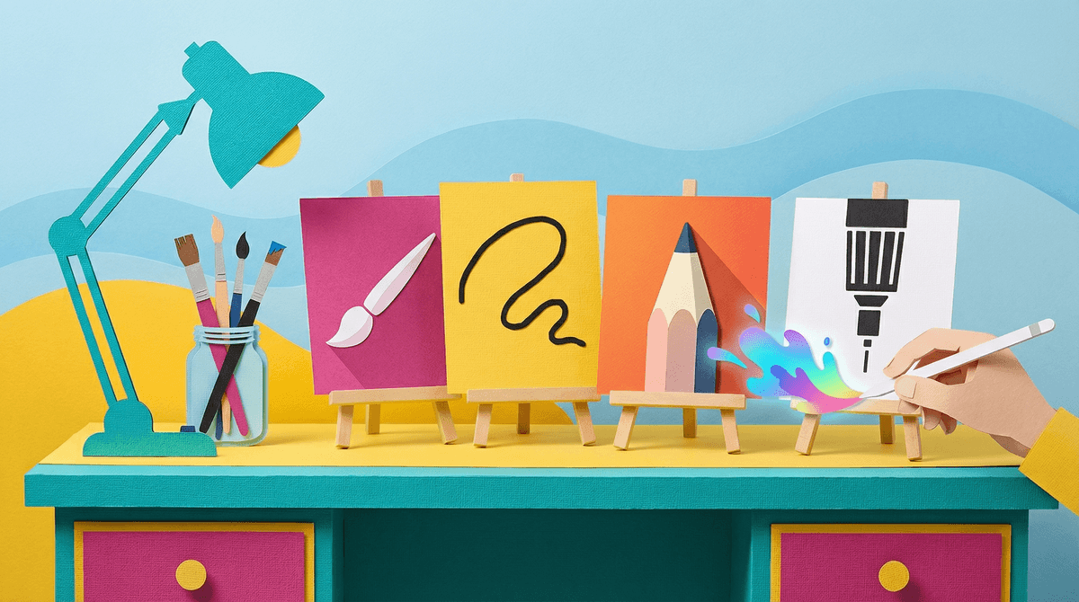 Illustration for The Best Painting Apps for Kids: Creativity Without the Cleanup