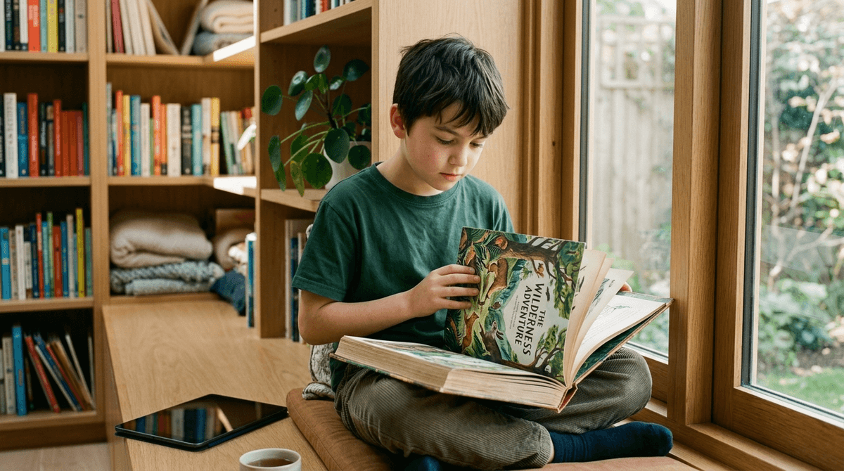 Illustration for Paper Books Outperform Digital Versions for Early Childhood Comprehension