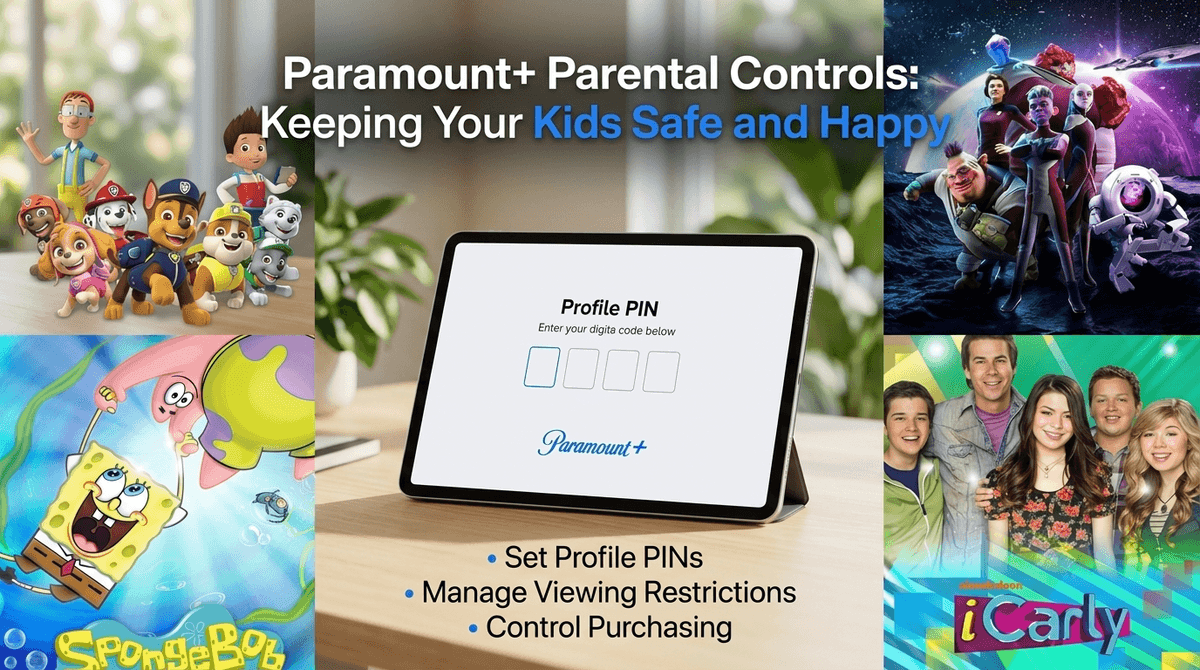 Illustration for Paramount Plus: From Paw Patrol to the Profile PIN