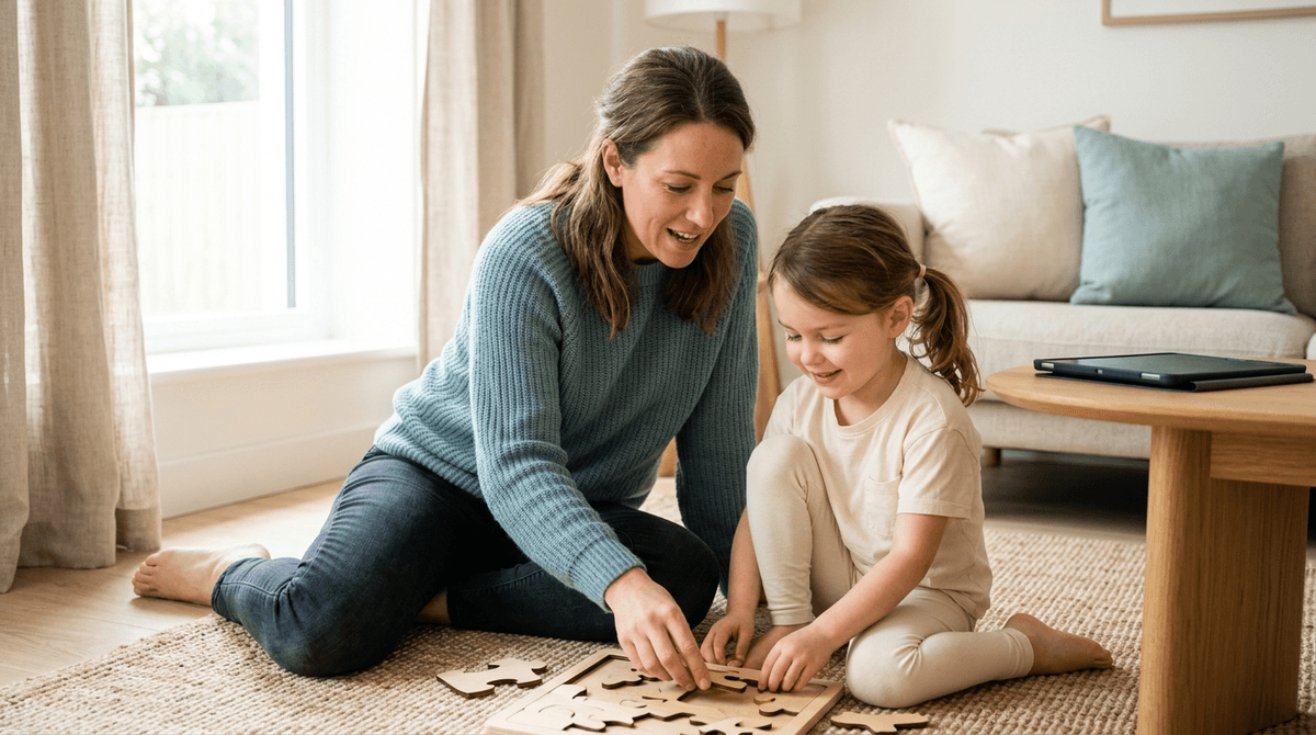 Illustration for Parent Coaching Reduces Screen Time and Improves Toddler Behavior