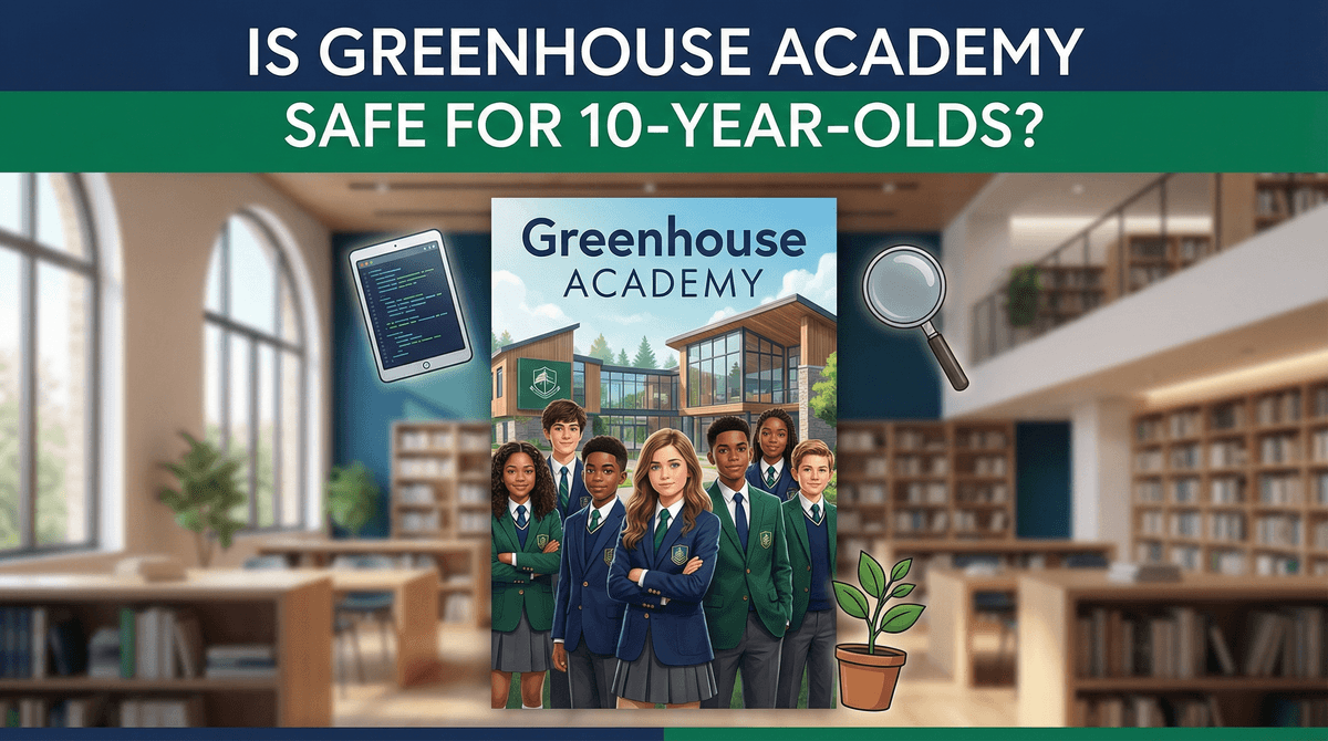 Illustration for Is Greenhouse Academy Safe for 10-Year-Olds?
