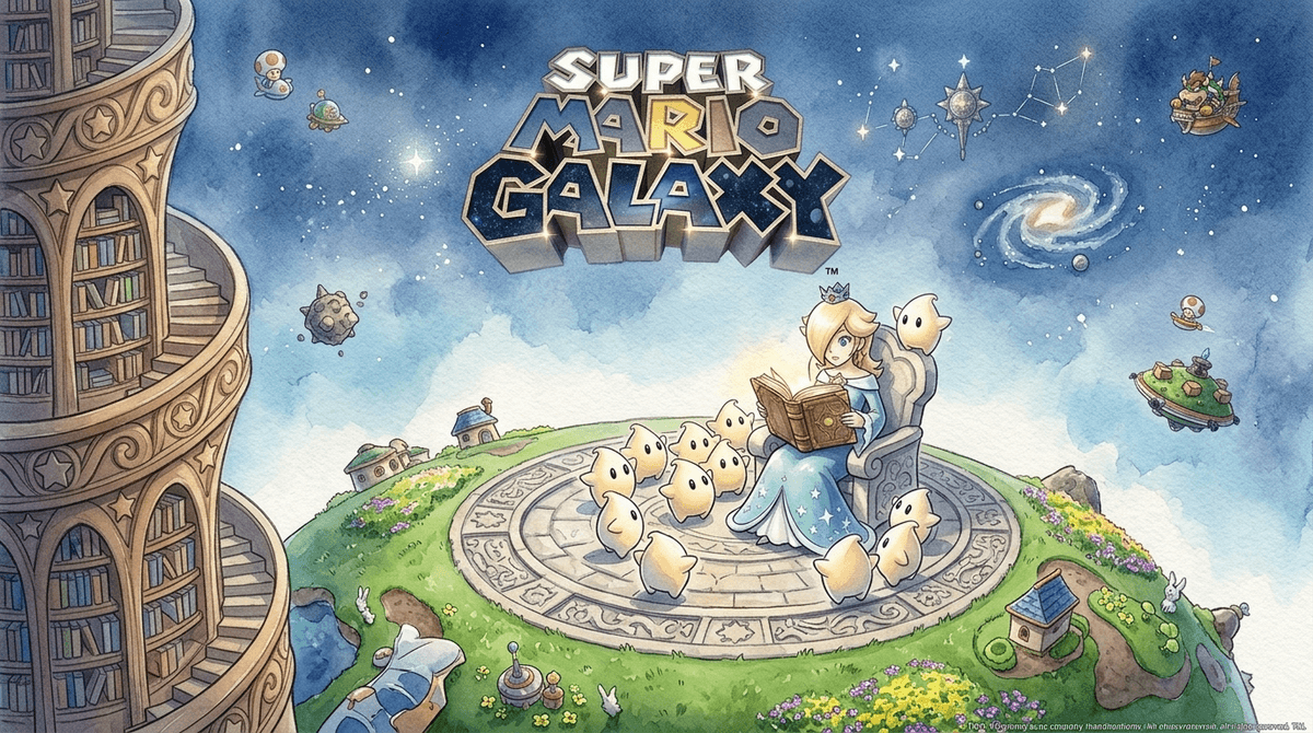 Illustration for Rosalina’s Storybook: The Grief Lesson Hidden in a Mario Game