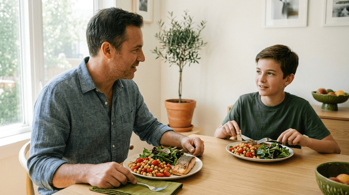 Illustration for Your Own Plate Is the Strongest Predictor of Your Child's Health