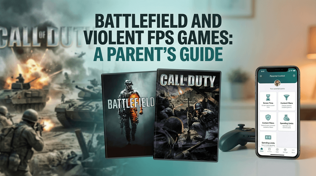 Illustration for Battlefield and Violent FPS Games: What Parents Need to Know
