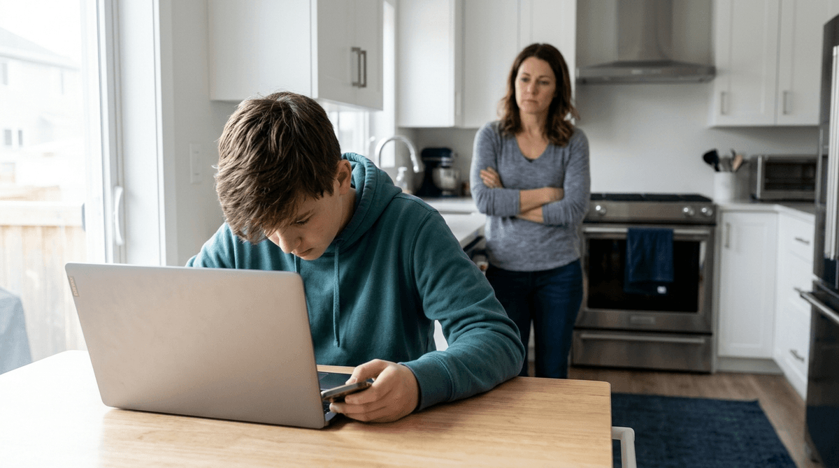 Illustration for Screenwise guide: Screen Friction Pushes Parents Toward Allornothing Battles