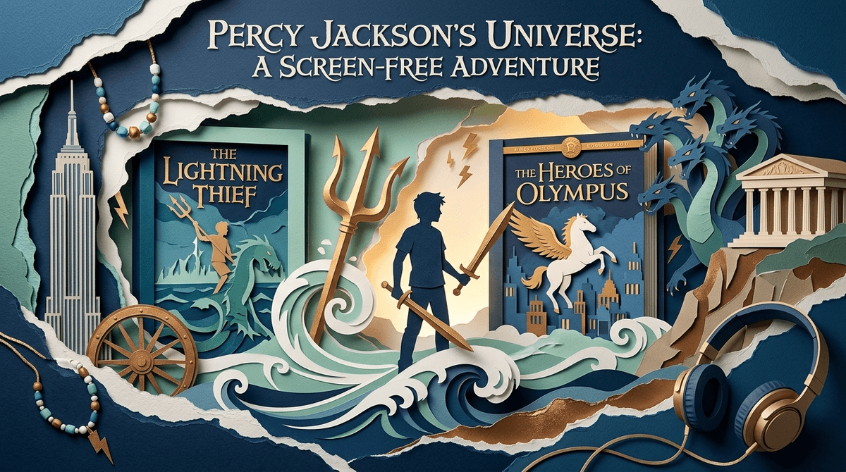 Illustration for Percy Jackson Audiobooks: Your Secret Weapon for Screen-Free Adventures