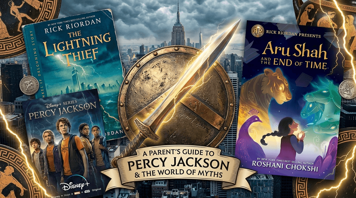 Illustration for From ADHD Superpowers to Disney+ Binges: A Parent’s Guide to Percy Jackson