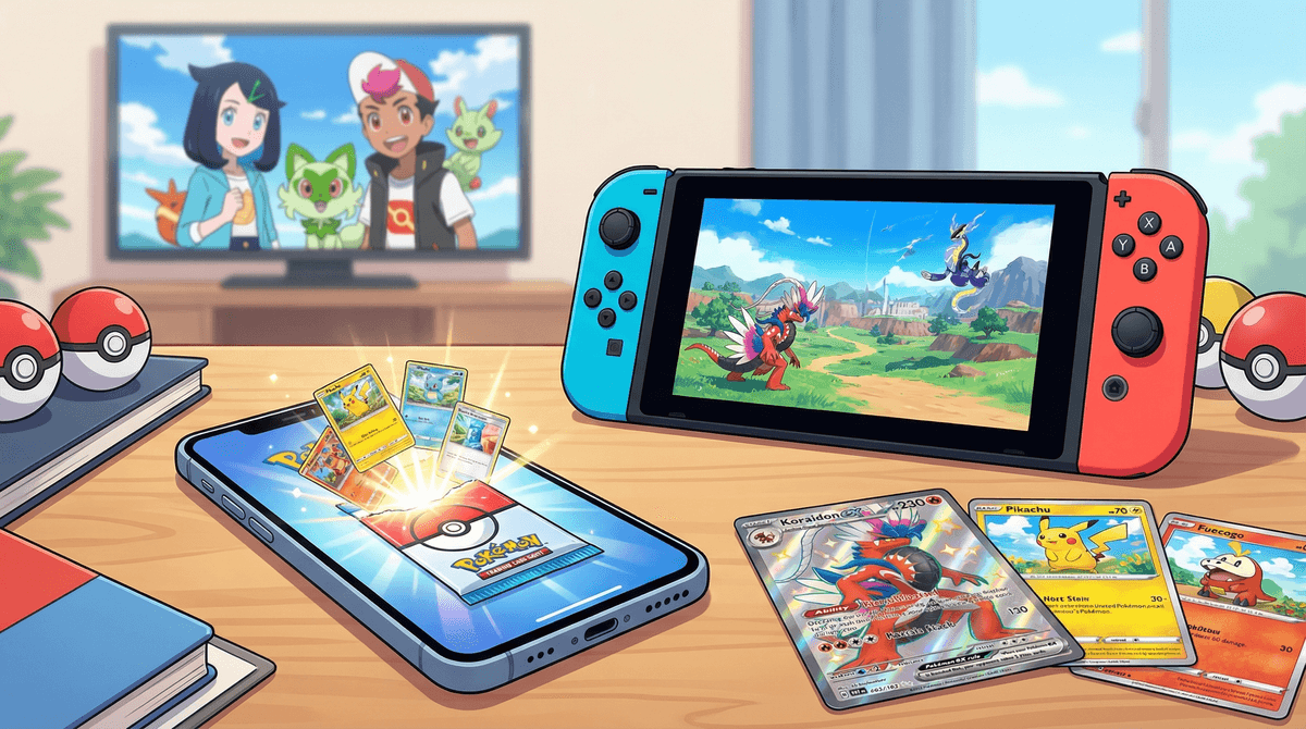 Illustration for Pokémon: Cards, Consoles, and the 'Pocket' App Era