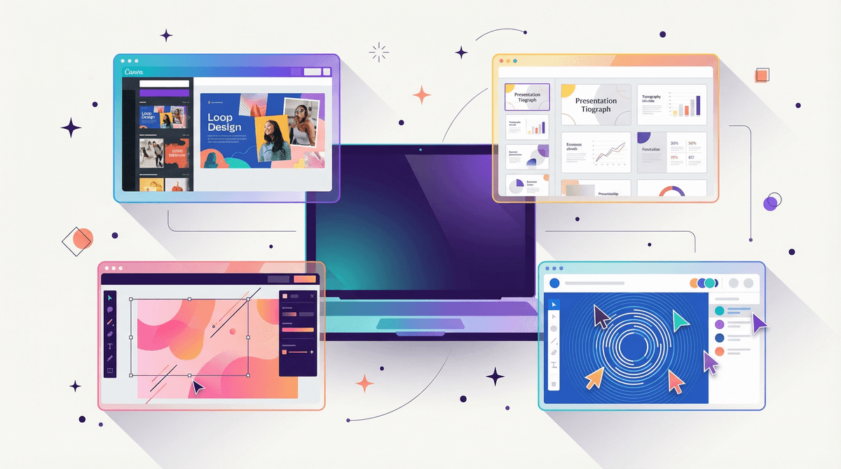 Illustration for Presentation Tools for Teens: From Google Slides to Canva