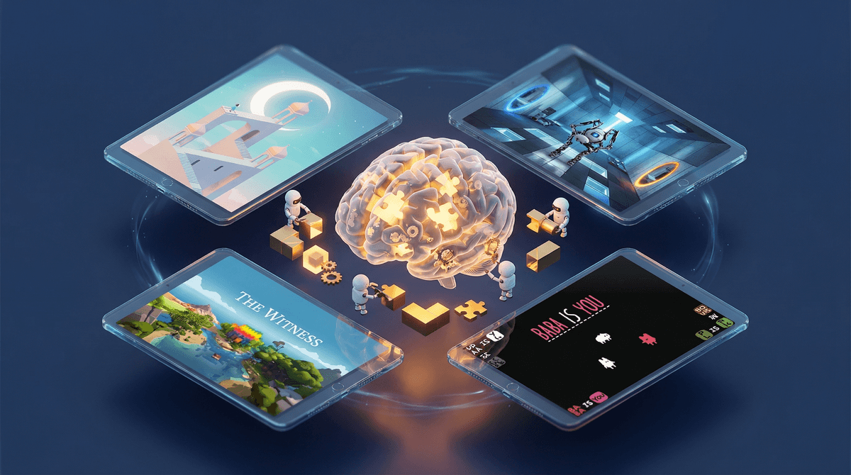 Illustration for Problem-Solving Apps and Games: Building Brains or Just Busy Work?
