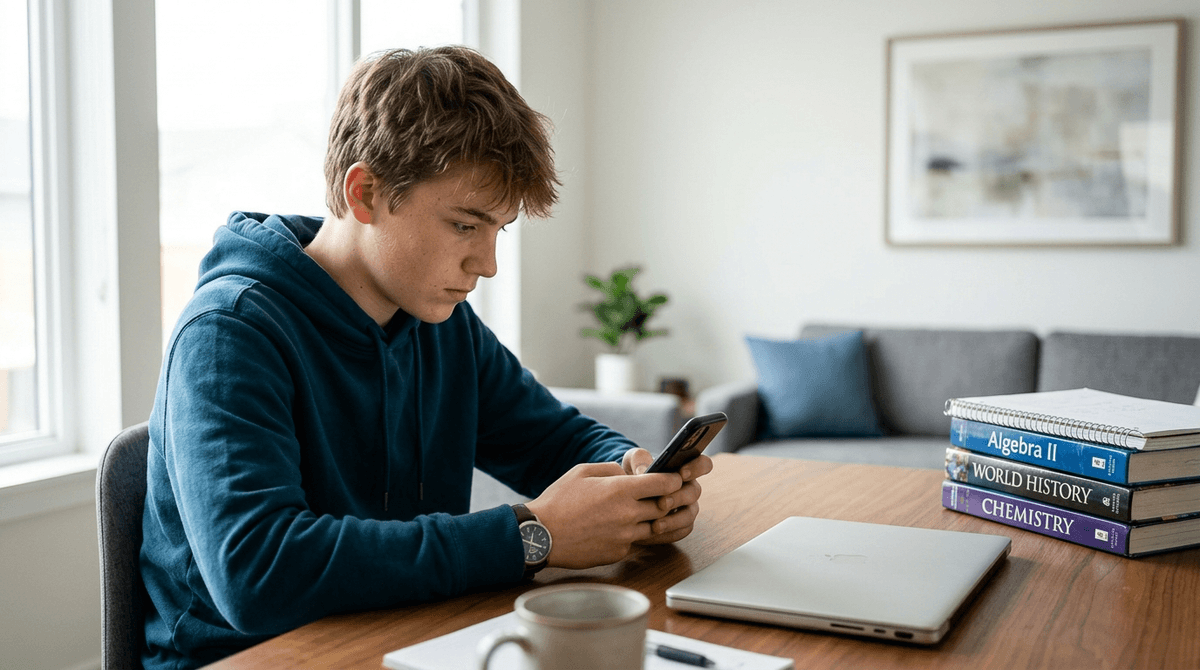 Illustration for Screenwise guide: Problematic Phone and Gaming Habits Signal Deeper Teen Behavioral Struggles