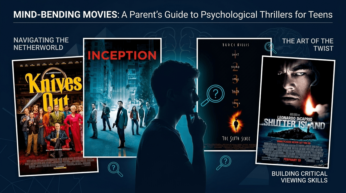 Illustration for Mind Games: Why Teens Love Psychological Thrillers (And What to Watch For)