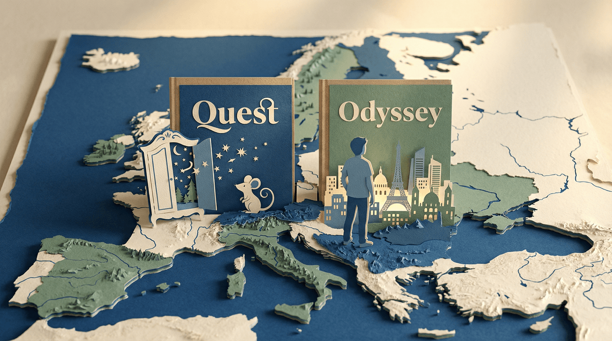 Illustration for Quest & Odyssey: European Journey Stories That Open Young Readers' Worlds