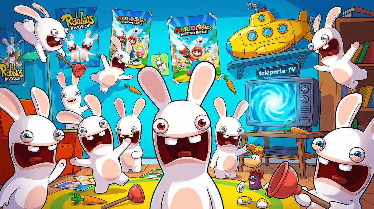 Illustration for Rabbids Invasion: What Parents Need to Know About This Chaotic Video Game Cartoon