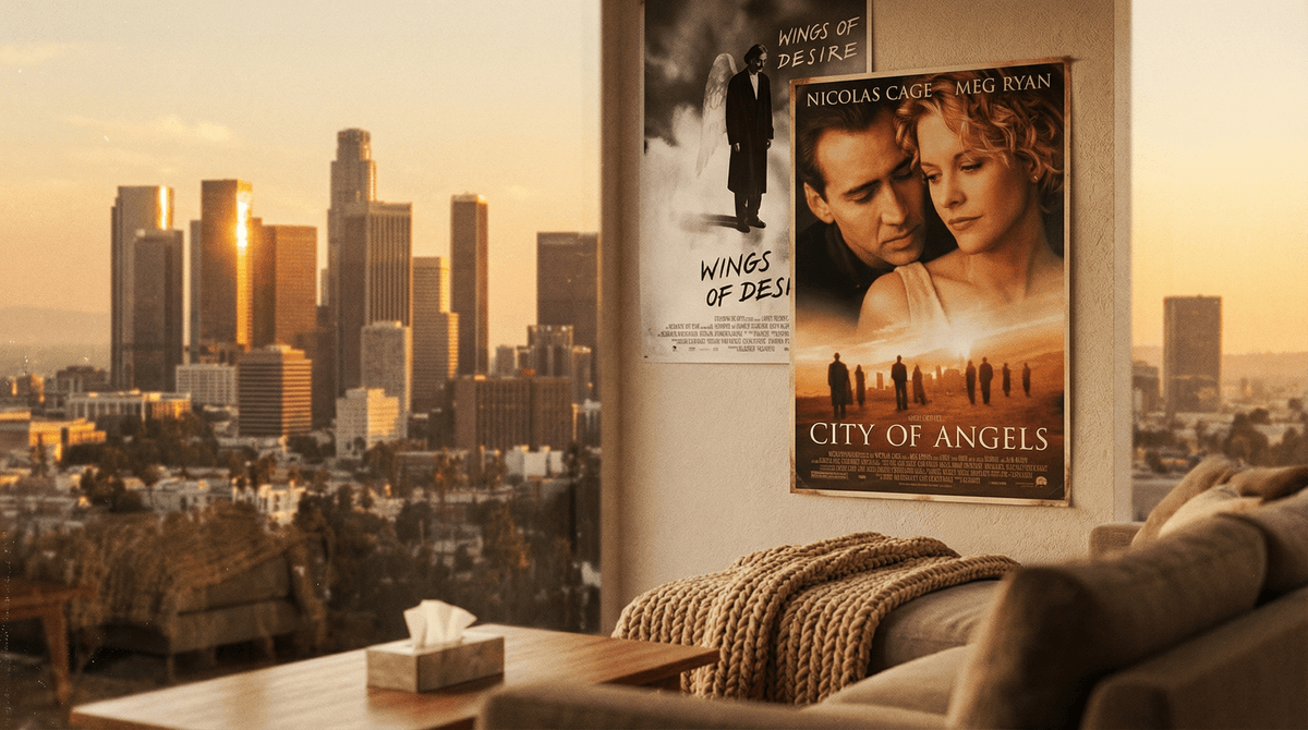 Illustration for City of Angels: The 90s Romance That Asks What We'd Give Up for Love