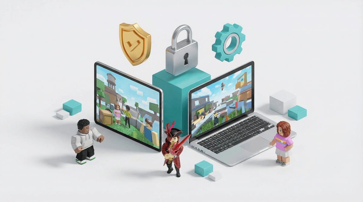Illustration for Roblox Parental Controls Setup for Elementary Kids: A Parent's Guide