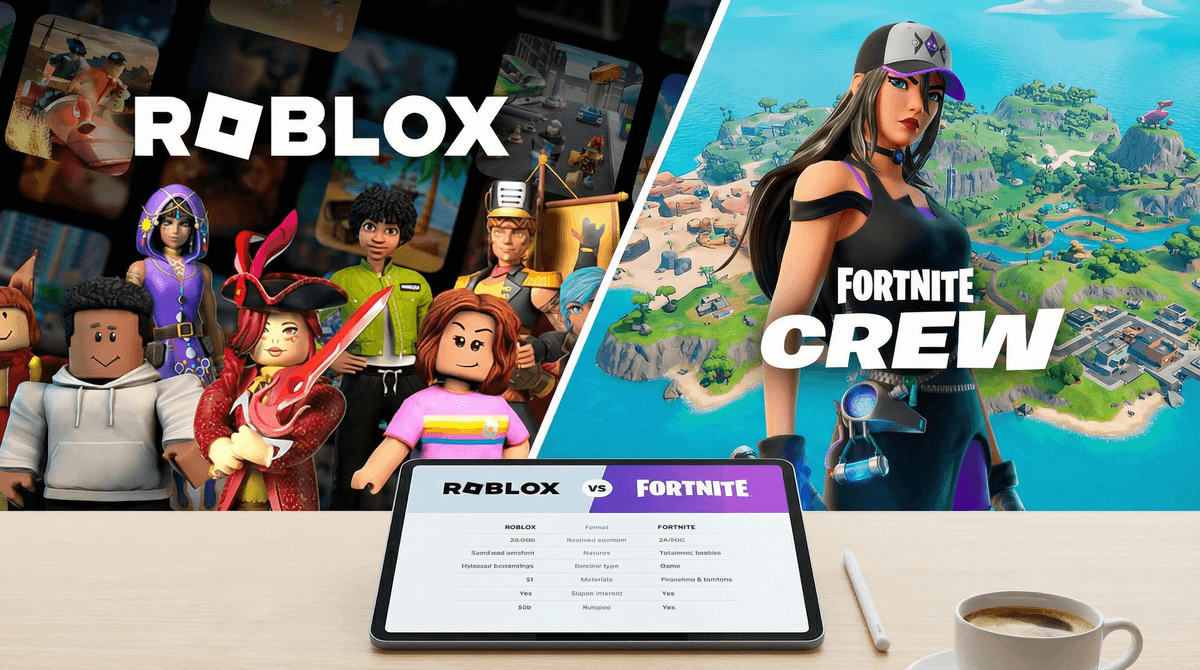 Illustration for Roblox vs. Fortnite: Which Platform Is Best for Your Child?