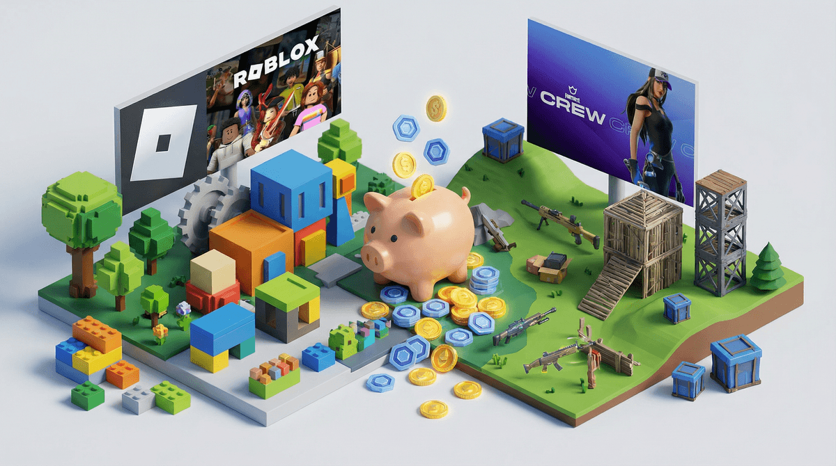 Illustration for V-Bucks vs. Robux: Which Game Currency is Better Value?
