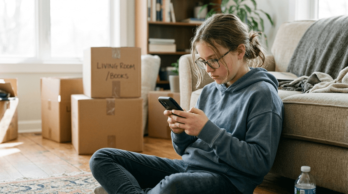Illustration for Screen Time Is a Mental Health Risk Only During Times of Stress
