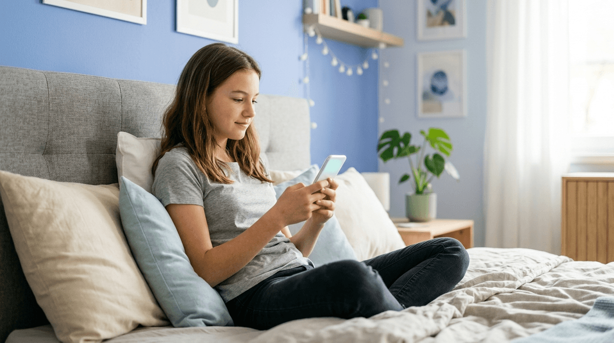 Illustration for Screenwise guide: Screens Delay Teen Bedtimes by Minutes Not Hours Without Ruining Sleep Quality