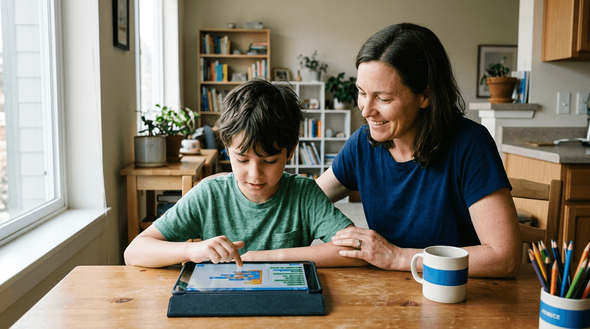 Illustration for Low-income Mothers Use Screen Time as Essential Tool for School Readiness