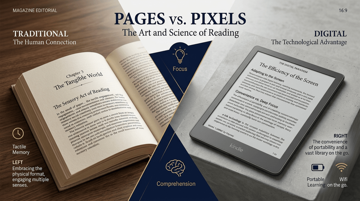 Illustration for Pages vs. Pixels: Why Your Kid’s Kindle Isn’t Actually ‘Screen Time’